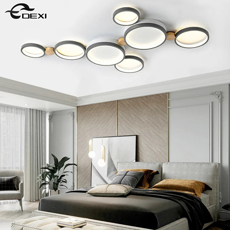 lustre nordique led pour salon café et vestiaire - vue 4 sur 25