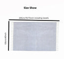 serviette de plage turque rayures pompons taille voyage