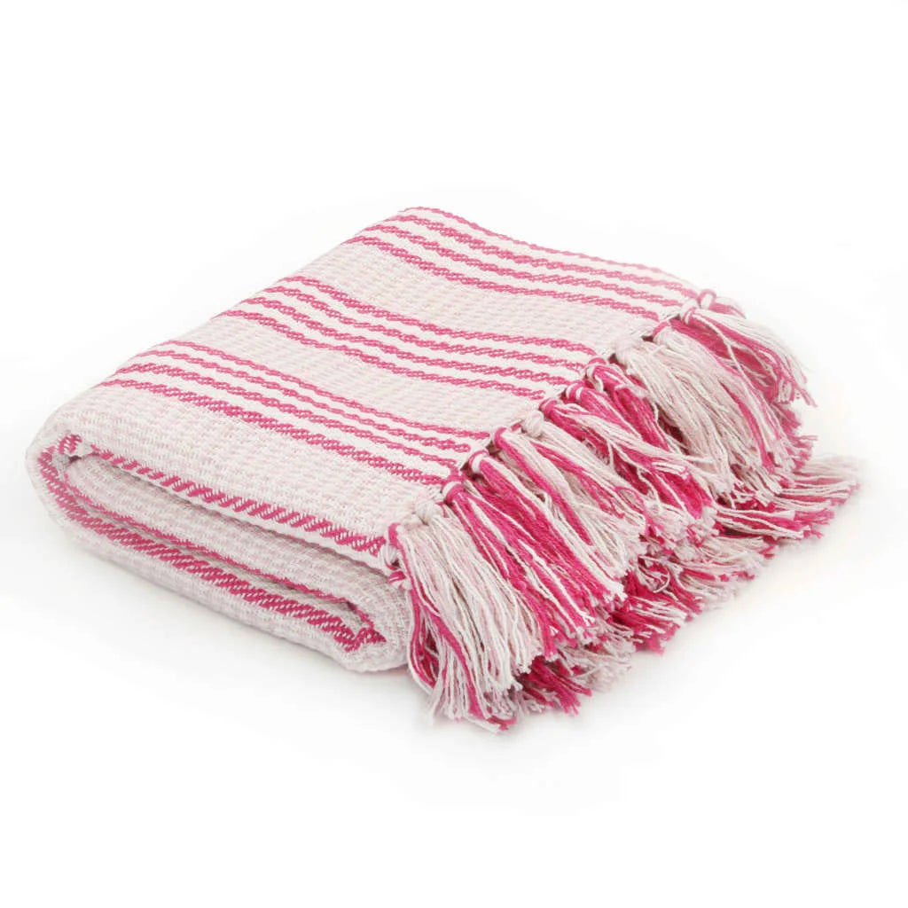 Plaid coton chevrons doux confortable pour salon chambre - vue 13 sur 17
