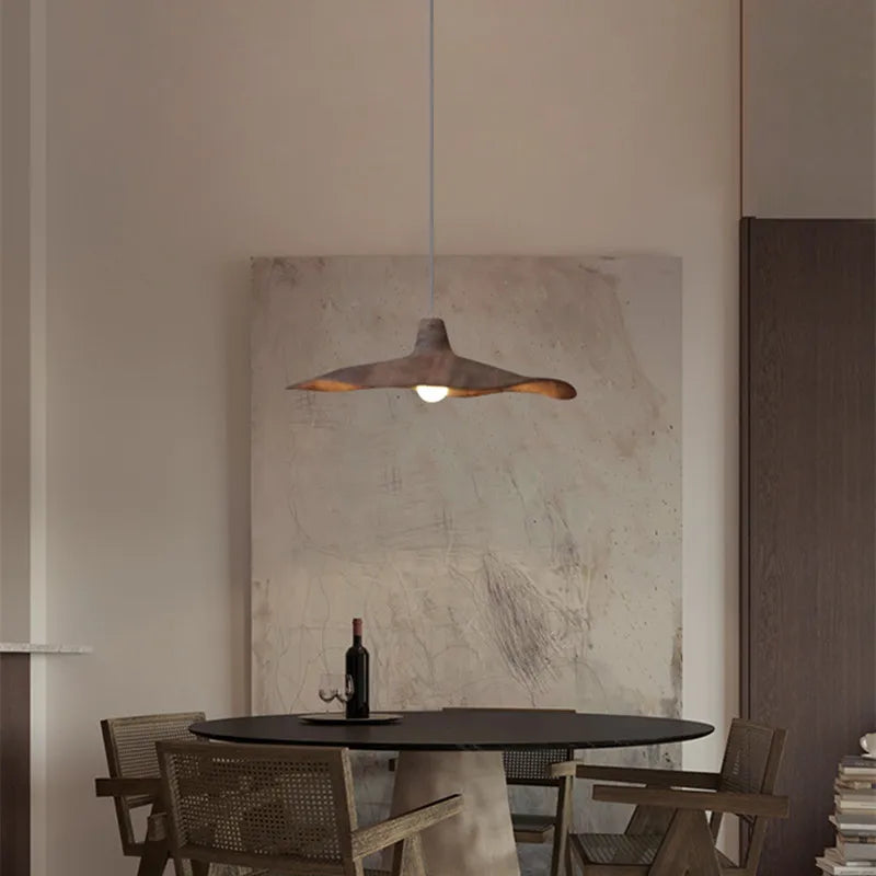 Nordique Wabi-Sabi vent salle à manger lustre salon chambre suspension lampe de chevet café maison décor Art suspendre lampes - vue 5 sur 9