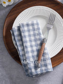 Serviette de table vichy coton style champetre 42cm