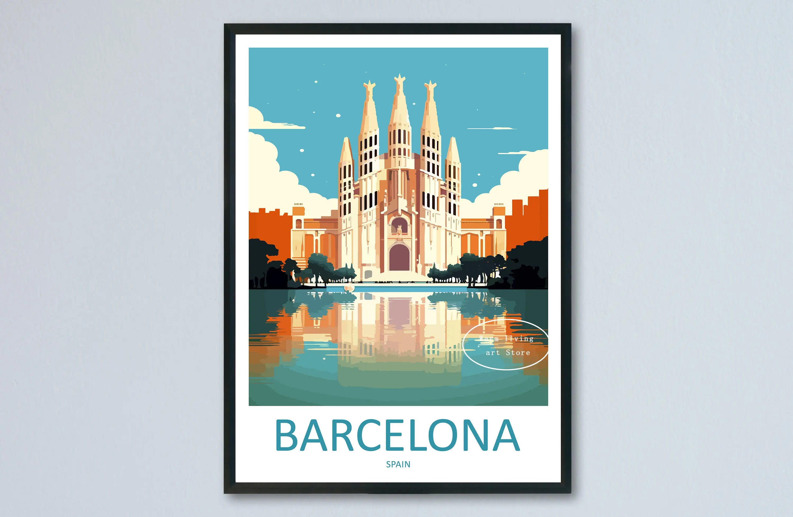 affiche de voyage toile new york rome tokyo venise décoration urbaine