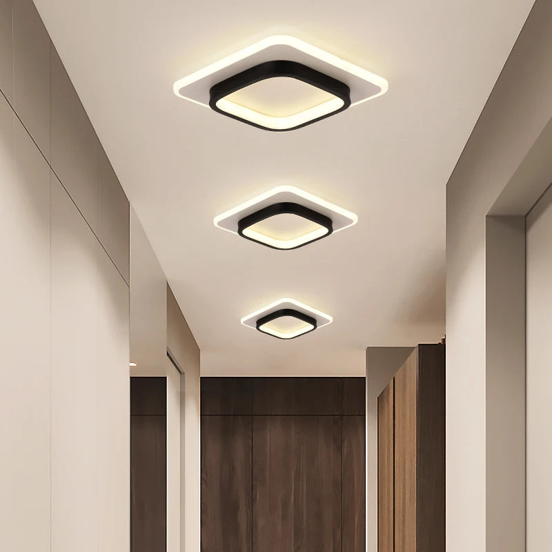 lustre nordique led simple moderne créatif balcon - vue 5 sur 24