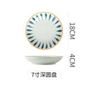 Assiette porcelaine japonaise profonde 18 cm pour soupe