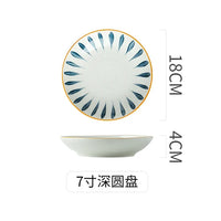 Assiette porcelaine japonaise profonde 18 cm pour soupe