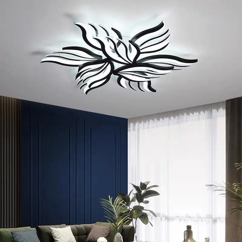 Plafond moderne à LEDs lampe chambre panneau plafonnier RC-dimmable luminaires salon éclairage intérieur salle à manger chambre cuisine - vue 4 sur 18