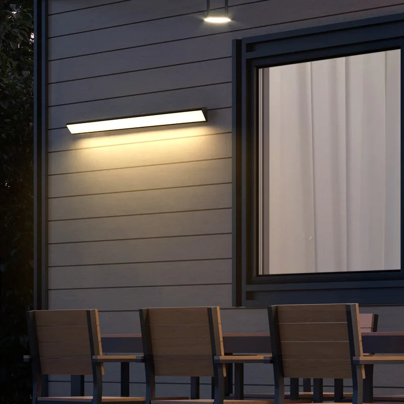 Applique murale LED éclairage extérieur IP65 moderne étanche jardin terrasse porte de garage clôture décoration intérieure éclairage appliques murales - vue 5 sur 6