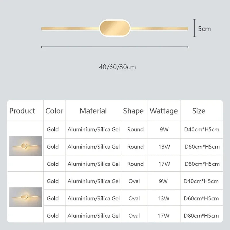Applique murale LED moderne avec miroir décoratif - vue 5 sur 12