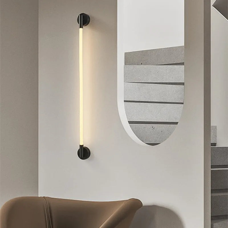 applique murale led en silicone et acier inoxydable 3000k - vue 2 sur 10