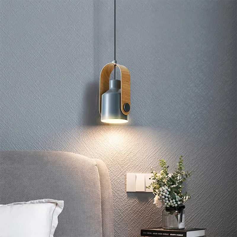 Nordique LED Suspension Lumière Macaron Fer Suspension Pour Chambre Salon Étude Chevet Salle À Manger Luminaire Lustre - vue 5 sur 12