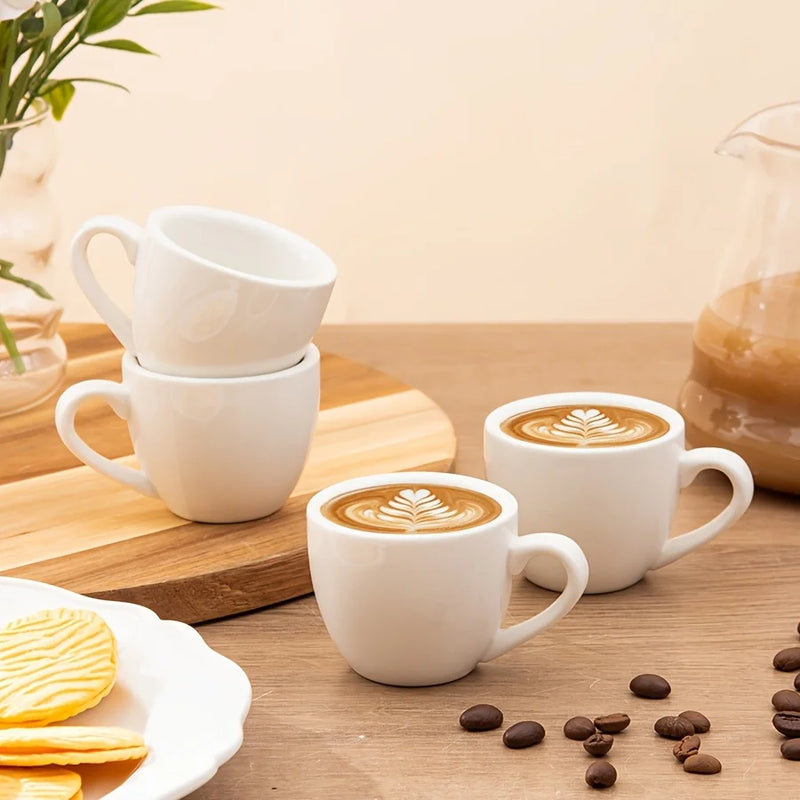 lot de 4 tasses expresso ceramique demitasse anses