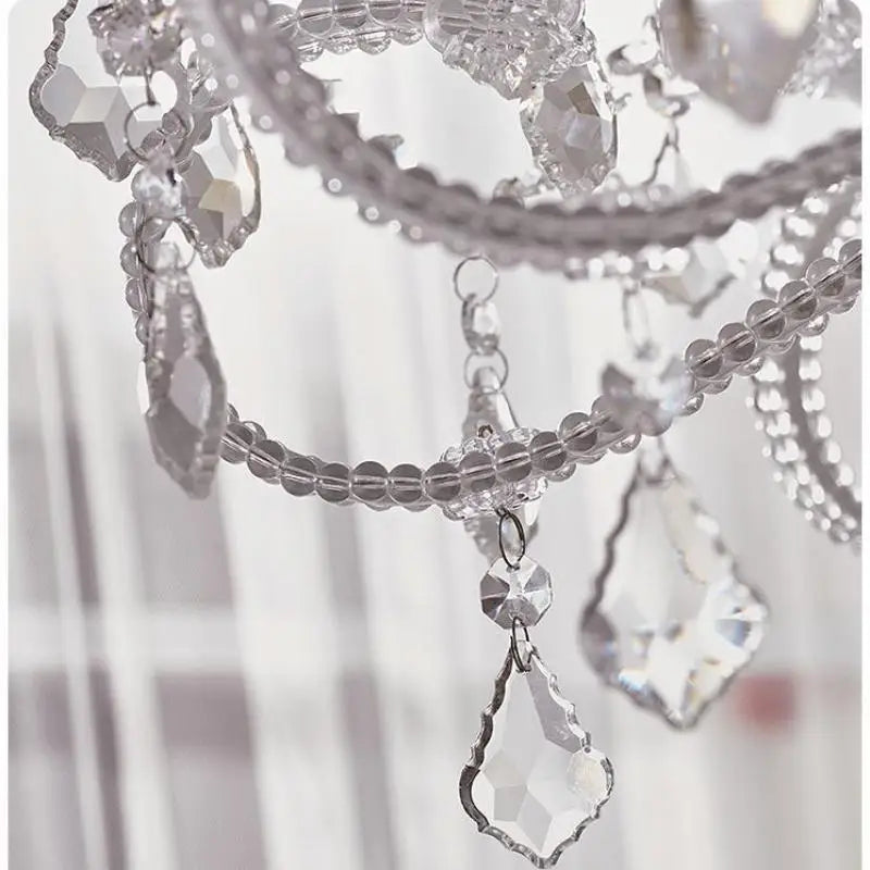 lustre retro en cristal art nordique pour salon et salle à manger - vue 7 sur 11