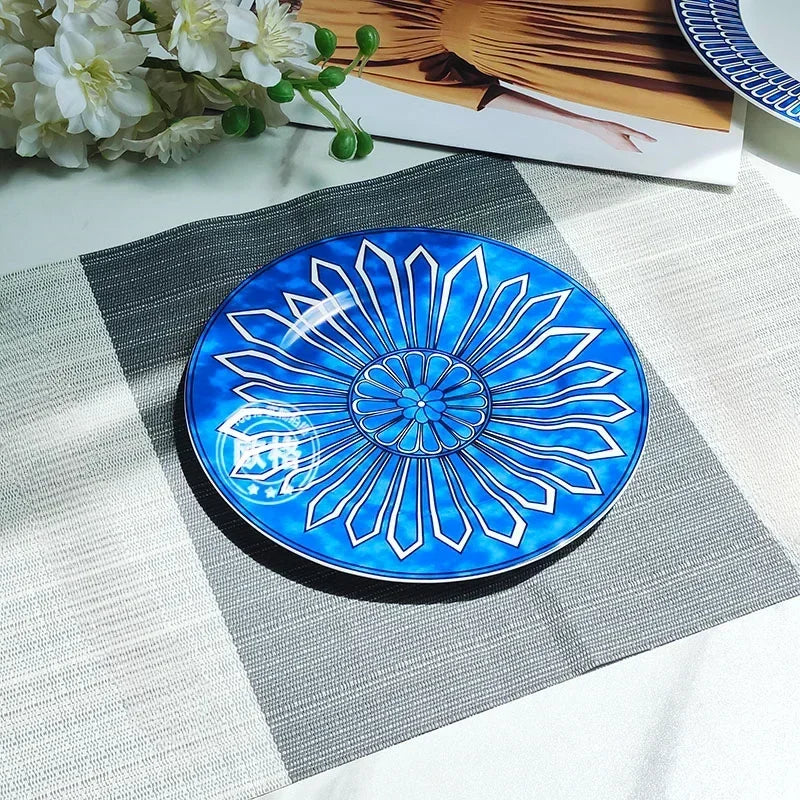 Assiette ceramique style europeen blue seal dim sum