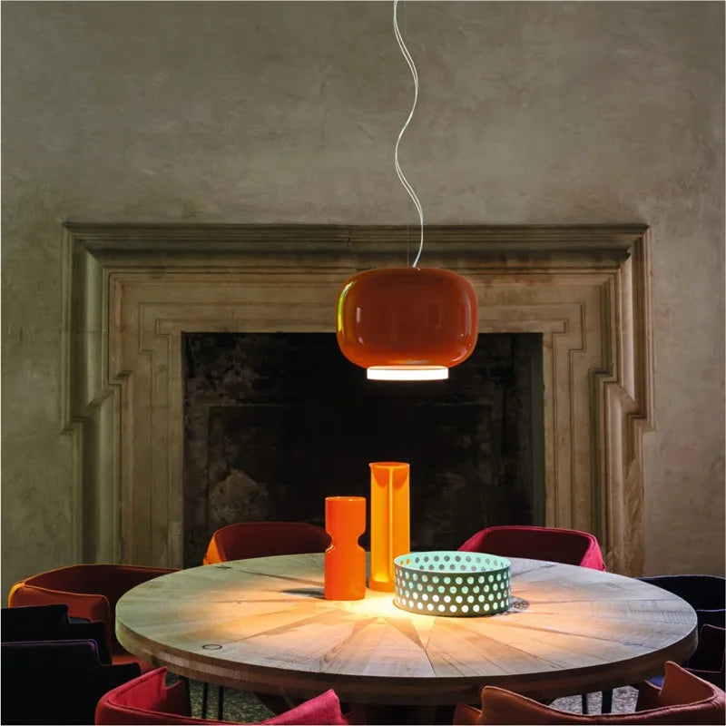 Suspension Chouchin en verre style italien design - vue 7 sur 12