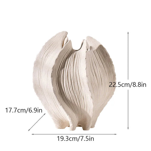 vase marin en céramique décoration nordique moderne fleurs séchées