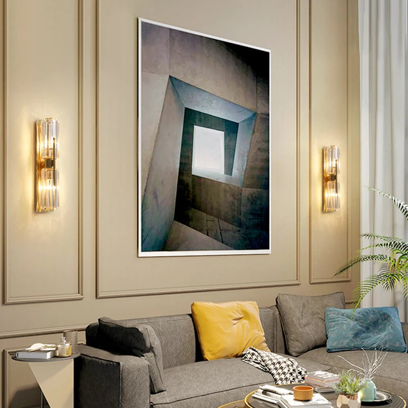 Applique murale nordique en verre de luxe - vue 7 sur 11