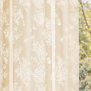 Voilage tulle floral romantique pour salon chambre fenetre