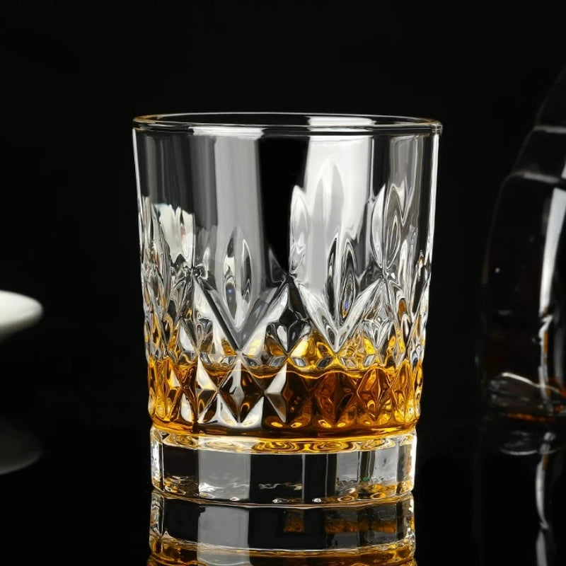 Verres cristal facettés whisky bière vin élégants - vue 4 sur 7