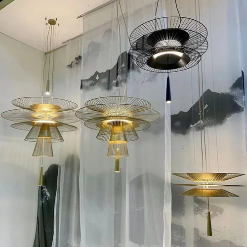 lustre design moderne led minimaliste pour bar alimentaire