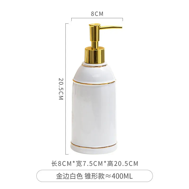 distributeur de savon céramique pour gel douche et désinfectant - vue 30 sur 30