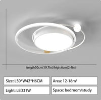 Lustre Led moderne pour chambre salon cuisine étude plafonnier ménage nordique atmosphère créative luminaire