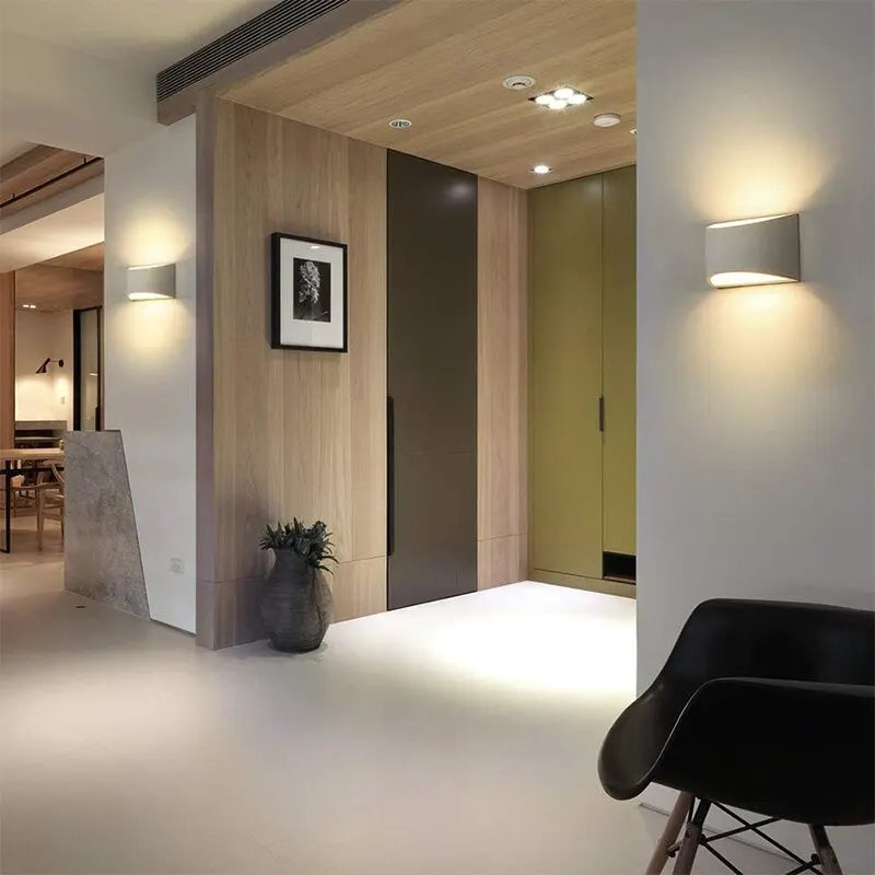 applique murale led design moderne éclairage haut et bas