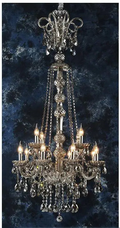 lustre en cristal pour éclairage moderne et élégant - vue 13 sur 15