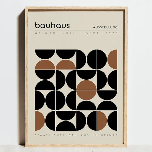 affiches géométriques bauhaus art mural abstrait minimaliste décor moderne