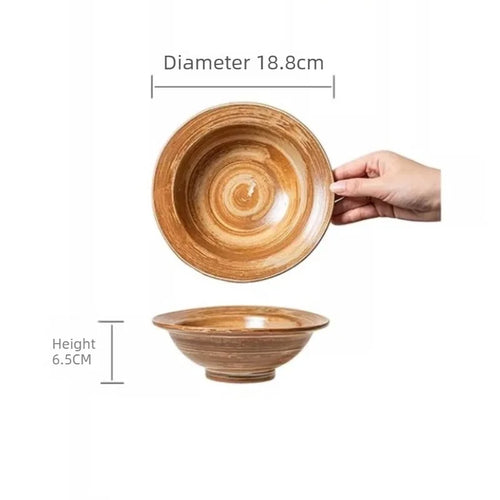 Bol ramen style chapeau paille céramique texture japonaise