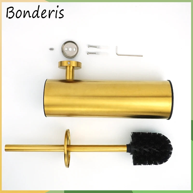 porte brosse de toilette mural en acier inoxydable pour nettoyage et rangement