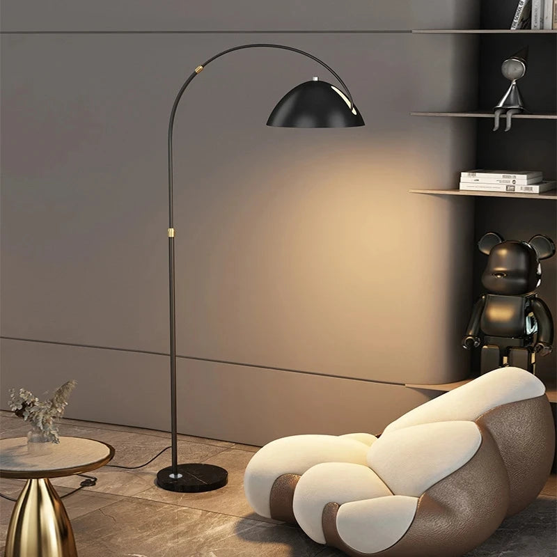 lampadaire led de luxe en marbre de styliste italien - vue 5 sur 8