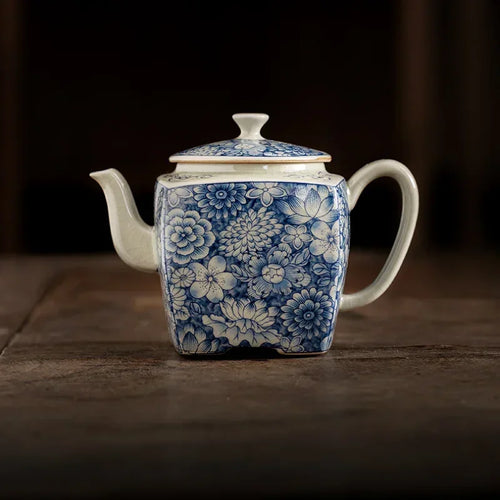 Bouilloire ceramique chinoise motifs traditionnels service the