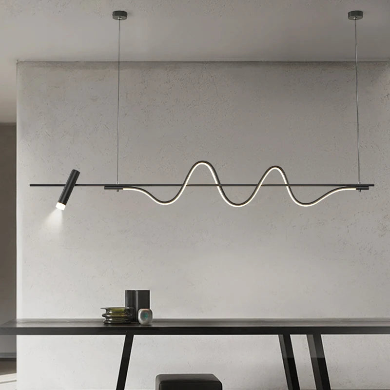 lustre de restaurant minimaliste art moderne 2022 - vue 5 sur 8