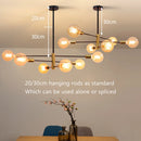 Moderne Nordique Spoutnik Noir LED Lustre Éclairage Luminaires D'intérieur Pour Chambre Salon Salle À Manger Décor À La Maison Plafonnier