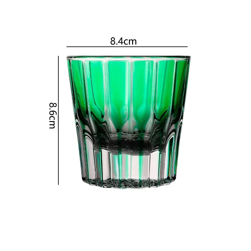 Verre whisky cocktail 200ml cristal rayures verticales design