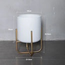 etagère à plantes dorée support à fleurs amovible et polyvalent
