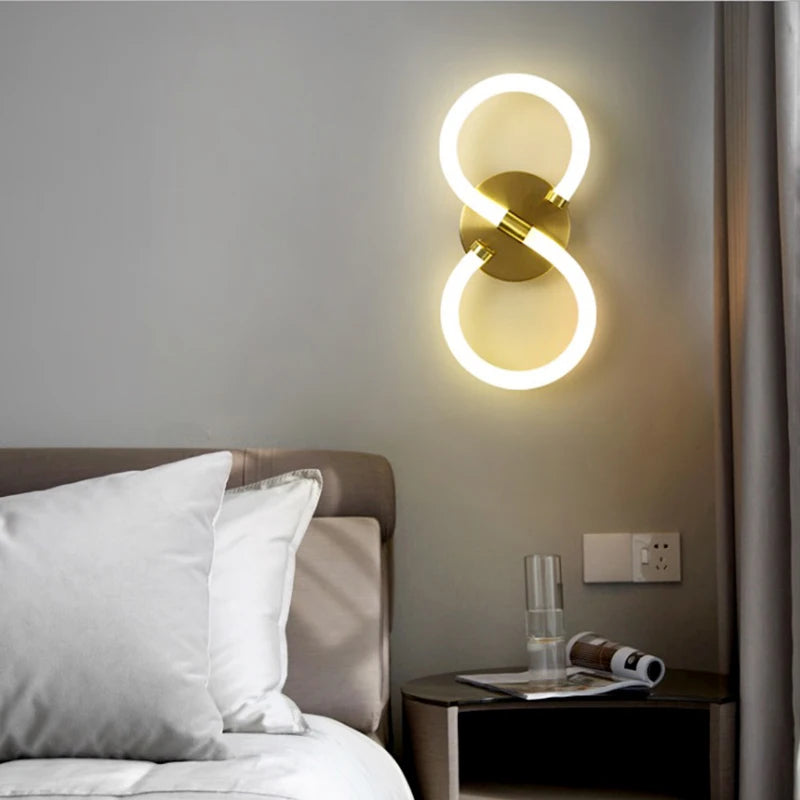 appliques led luxe pour décoration intérieure maison - vue 3 sur 9