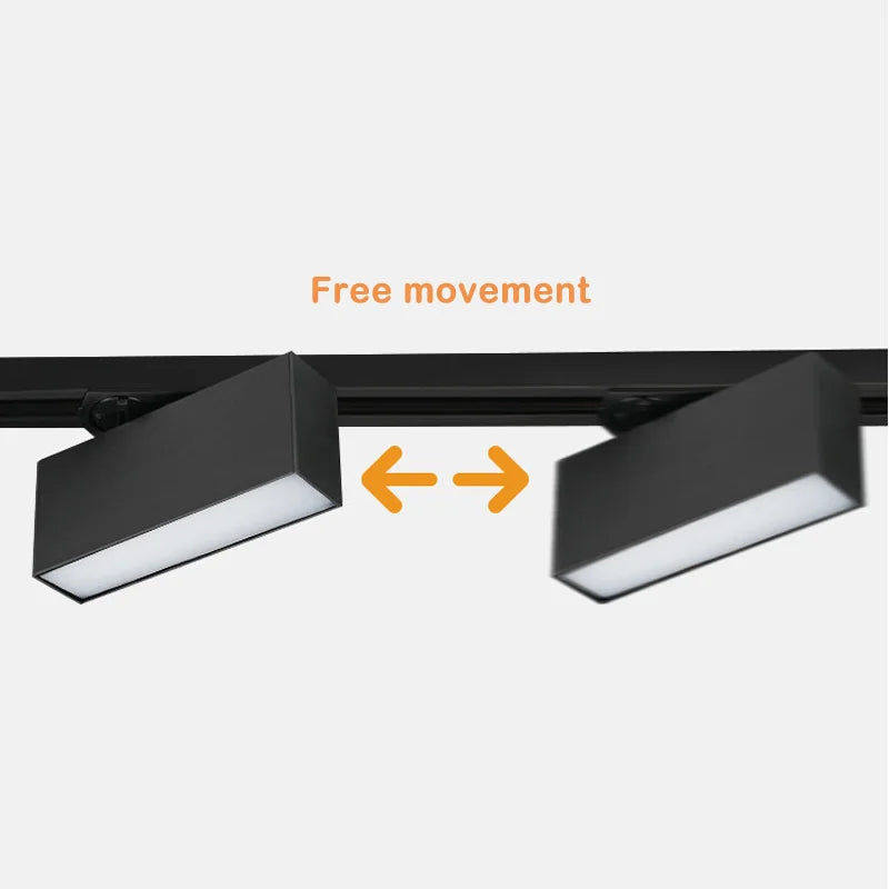 plafonnier cree led rail éclairage pour magasins et intérieurs modernes