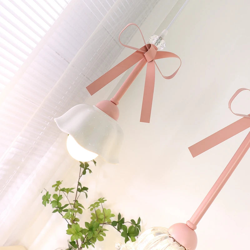 suspension romantique en verre pour décoration élégante - vue 3 sur 10