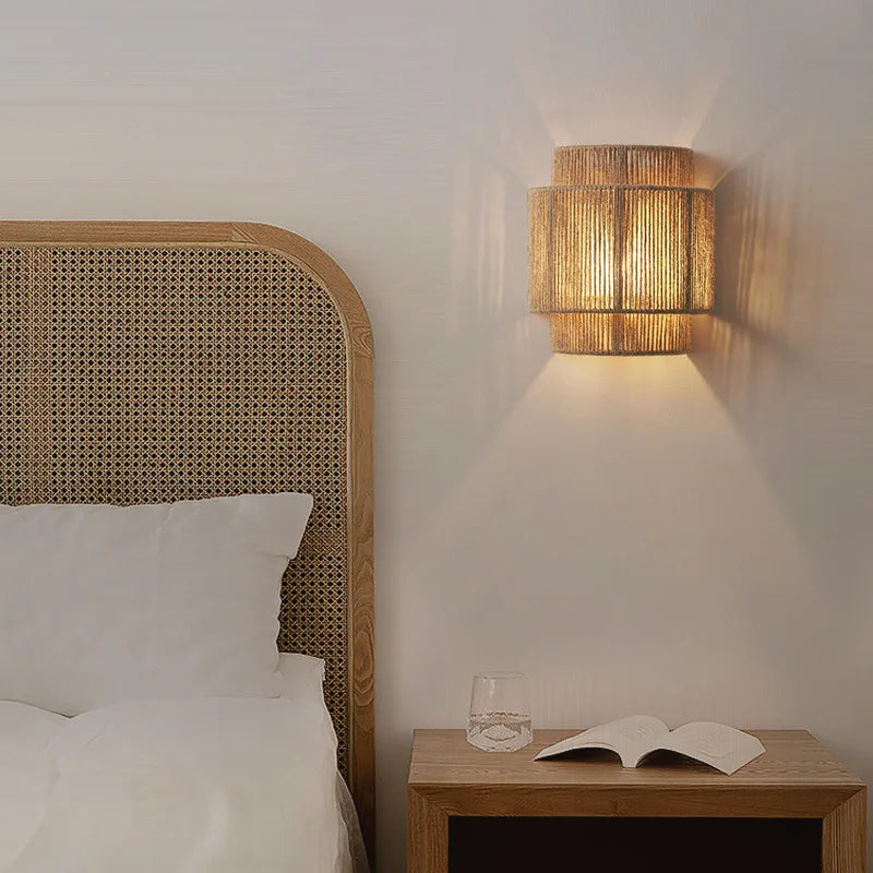 applique murale en corde de chanvre pour hôtel art déco créative - vue 4 sur 7