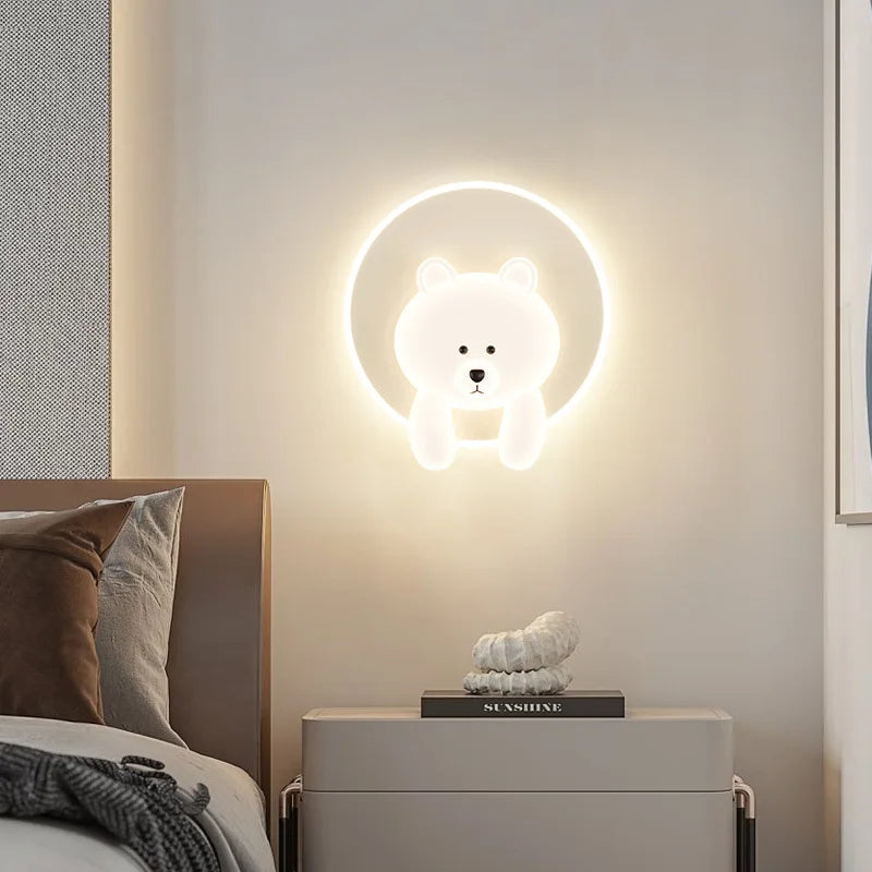 applique murale ourson nuage décoratif pour chambre enfant - vue 3 sur 12