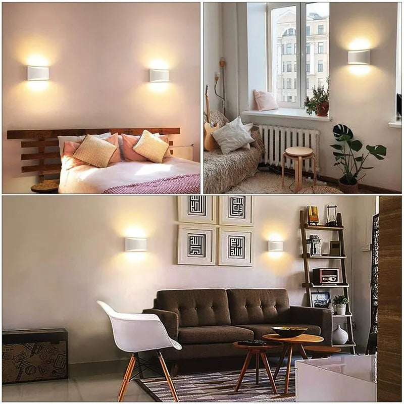 applique murale led design moderne éclairage haut et bas