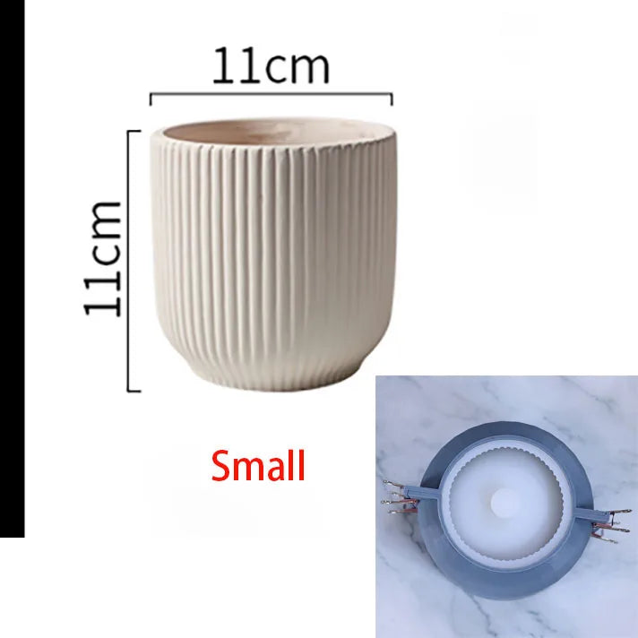 moule en silicone pour pot de fleurs créatif décoratif et pratique - vue 13 sur 13