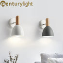 Appliques murales en bois lampe de chevet chambre applique murale pour cuisine Restaurant applique moderne nordique E27 décor à la maison