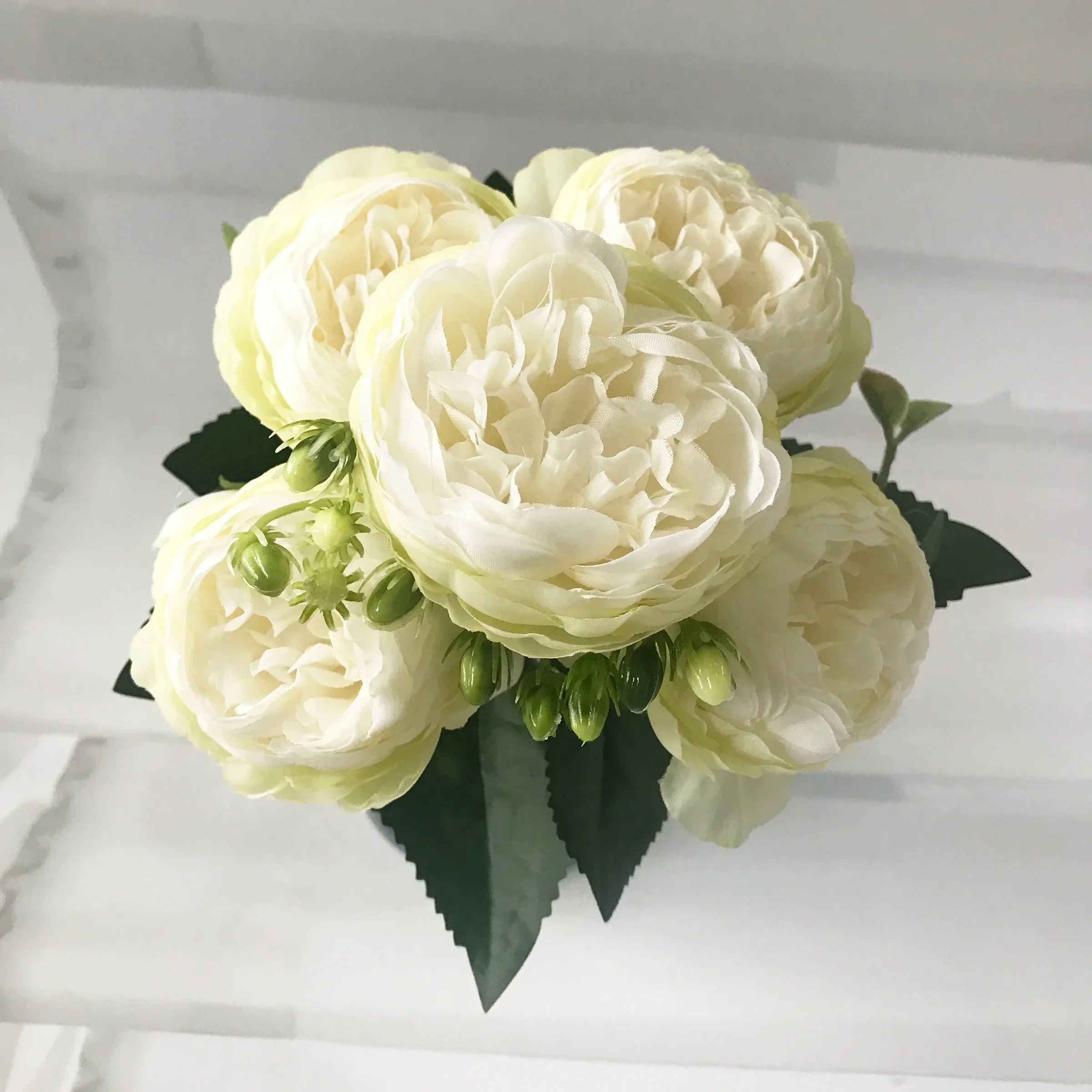 bouquet de pivoines artificielles pour décoration de mariage intérieur - vue 17 sur 17