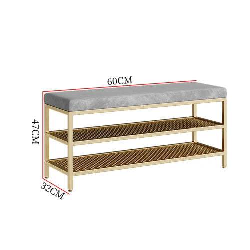étagère à chaussures en métal design moderne pour rangement élégant - vue 13 sur 12