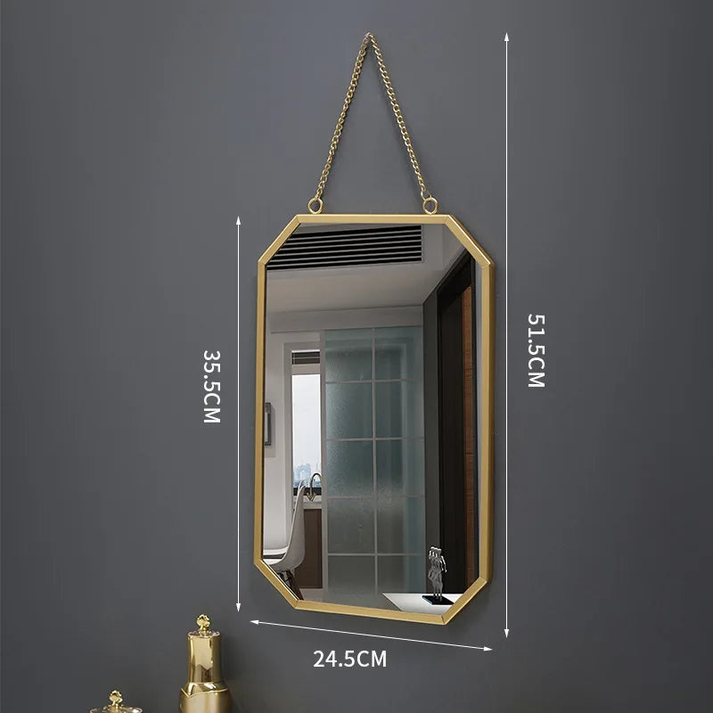 miroir mural rond créatif pour décoration intérieure et maquillage - vue 10 sur 13