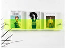 étagère à livres en acrylique support de rangement mural design moderne