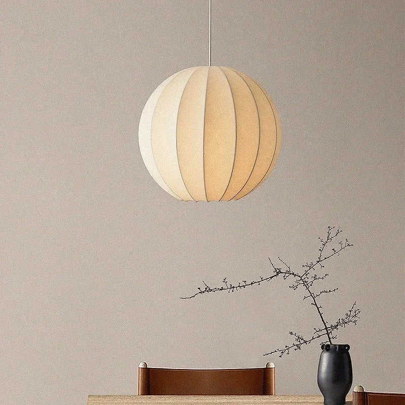 Nordique Wabi Sabi suspension LED lumières pour salon minimaliste en soie lustre Bar salle à manger chambre Loft suspension luminaire