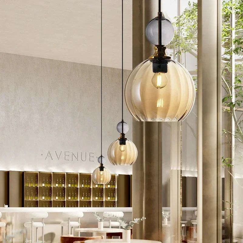 Suspension de couleur nordique bonbons pour salle à manger chambre lustres modernes lampes suspendues décor à la maison lustres suspendus - vue 4 sur 14